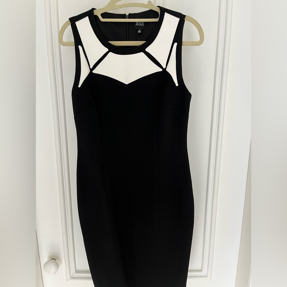 Black Label Saks Fifth Avenue Sheath Cocktail Dress